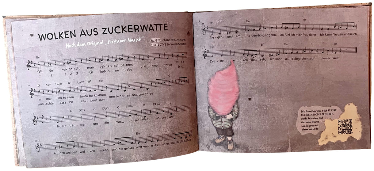 Doppelseite aus dem Bilderbuch 