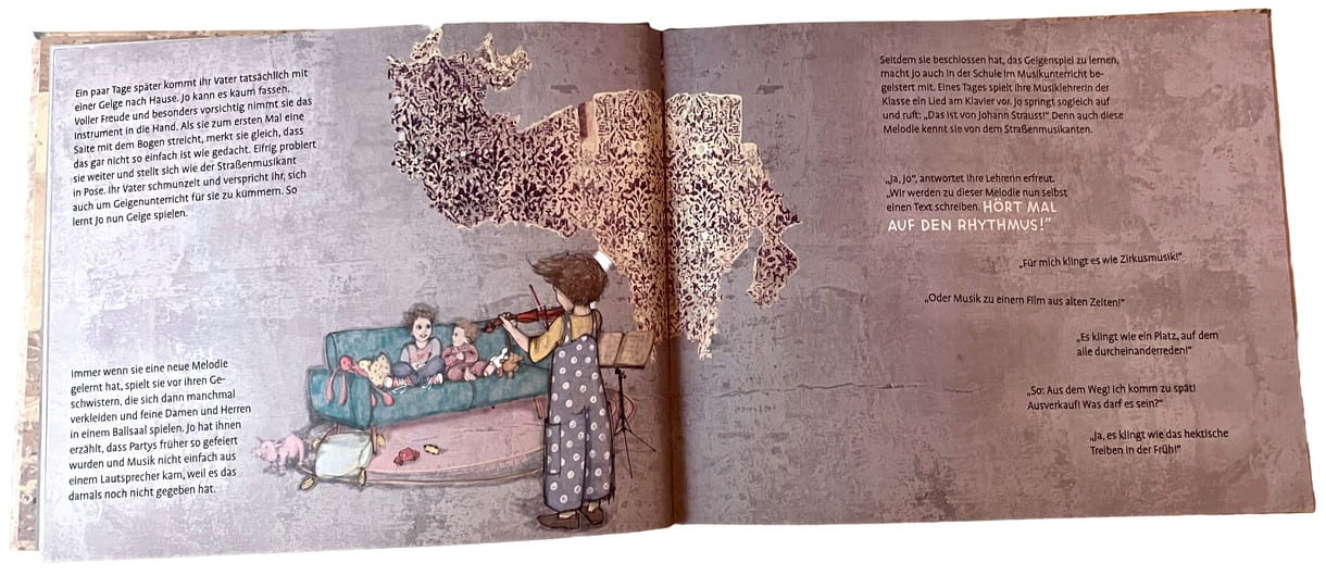 Doppelseite aus dem Bilderbuch 