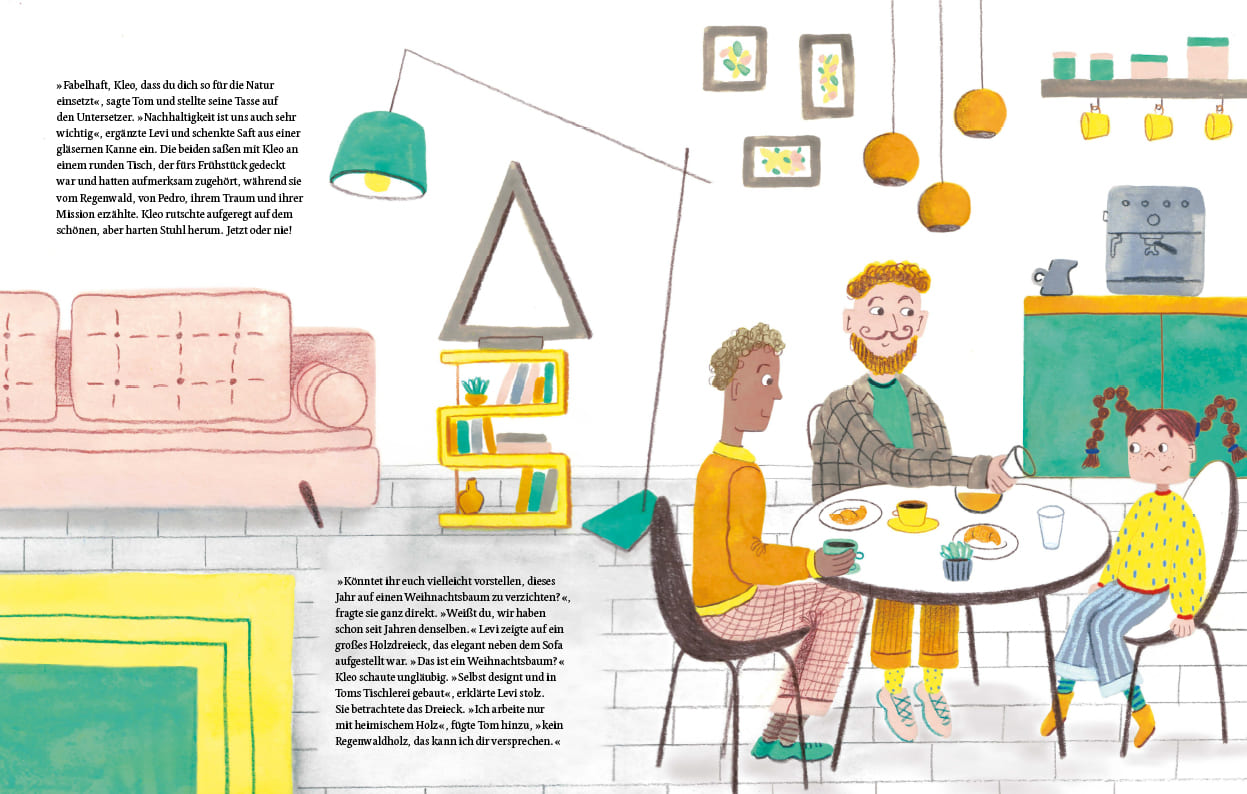 Doppelseite aus dem Bilderbuch 