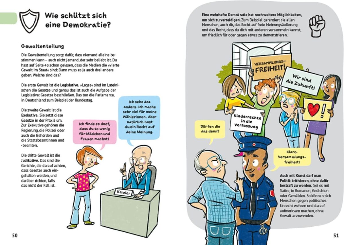 Doppelseite aus "Selber denken macht stark!"