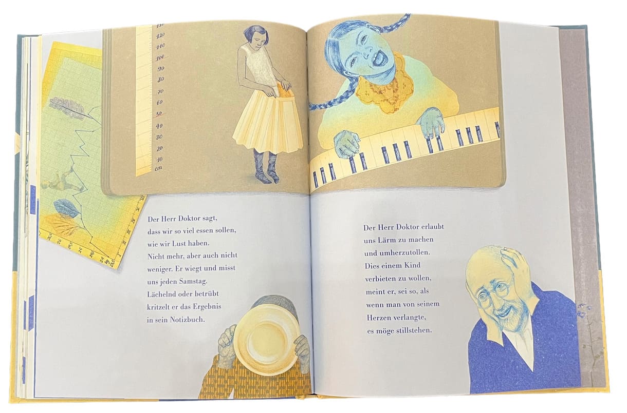 Doppelseite aus "Blumkas Tagebuch"