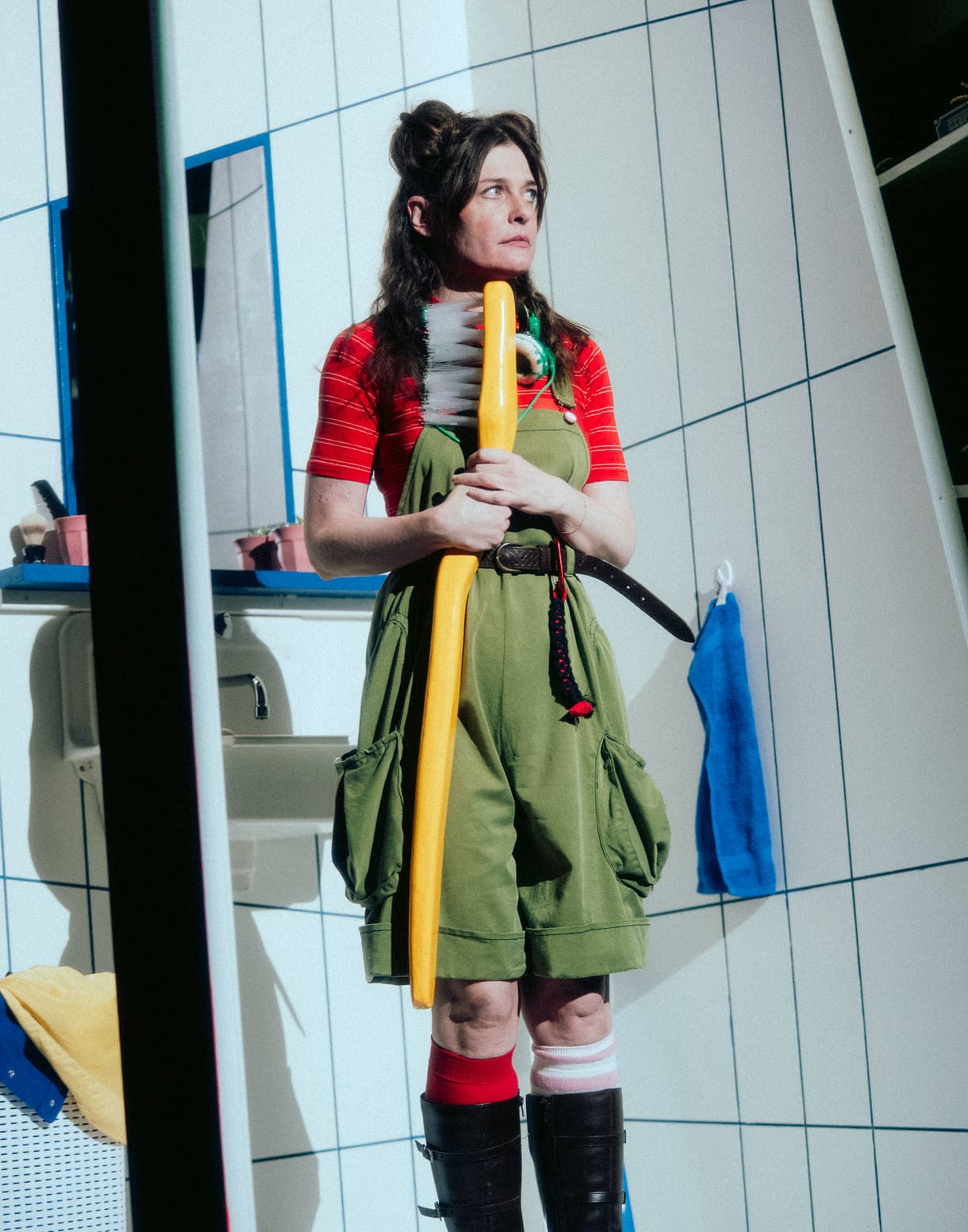 Szenenfoto aus "Die Sache mit dem Gruselwusel" von Christine Nöstlinger vom NÖ Landestheater