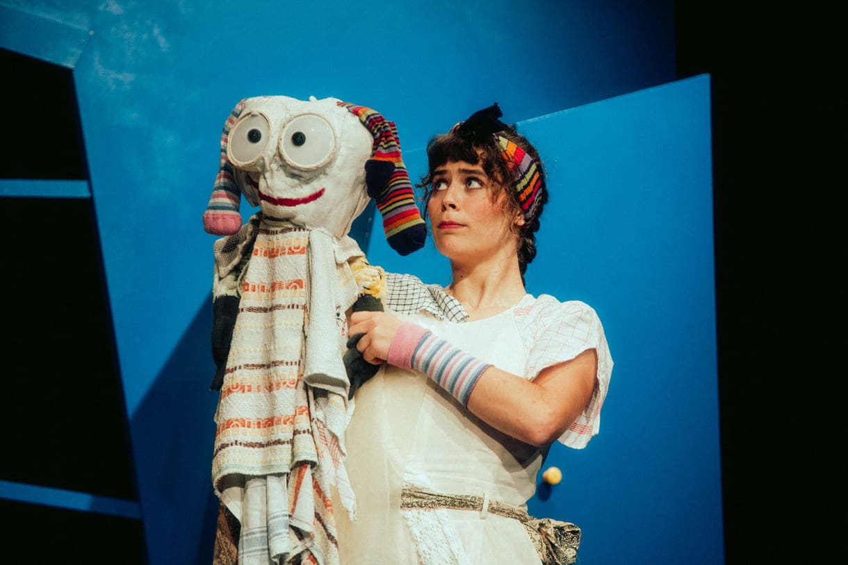 Szenenfoto aus "Die Sache mit dem Gruselwusel" von Christine Nöstlinger vom NÖ Landestheater