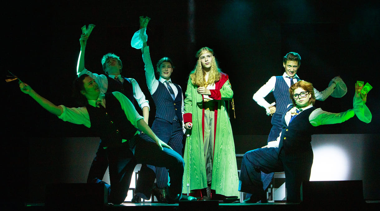 Szenenfoto aus dem teatro-Musical "Der kleine Prinz" im Stadttheater Mödling