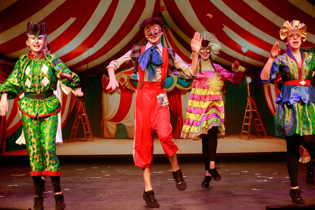 Szenenfoto aus dem teatro-Musical "Pinocchio" 2024 im Stadttheater Mödling