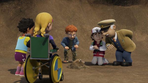Szenenbild aus dem Animationsfilm "Feuerwehrmann Sam - Tierische Helden"
