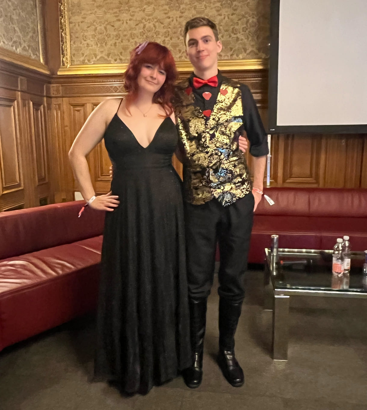 Siptom (Lukas Jobst) und Fantasy heaven (Carolin Pawel) als Bürgermeister und Vizebürgermeisterin der Game-City 2025