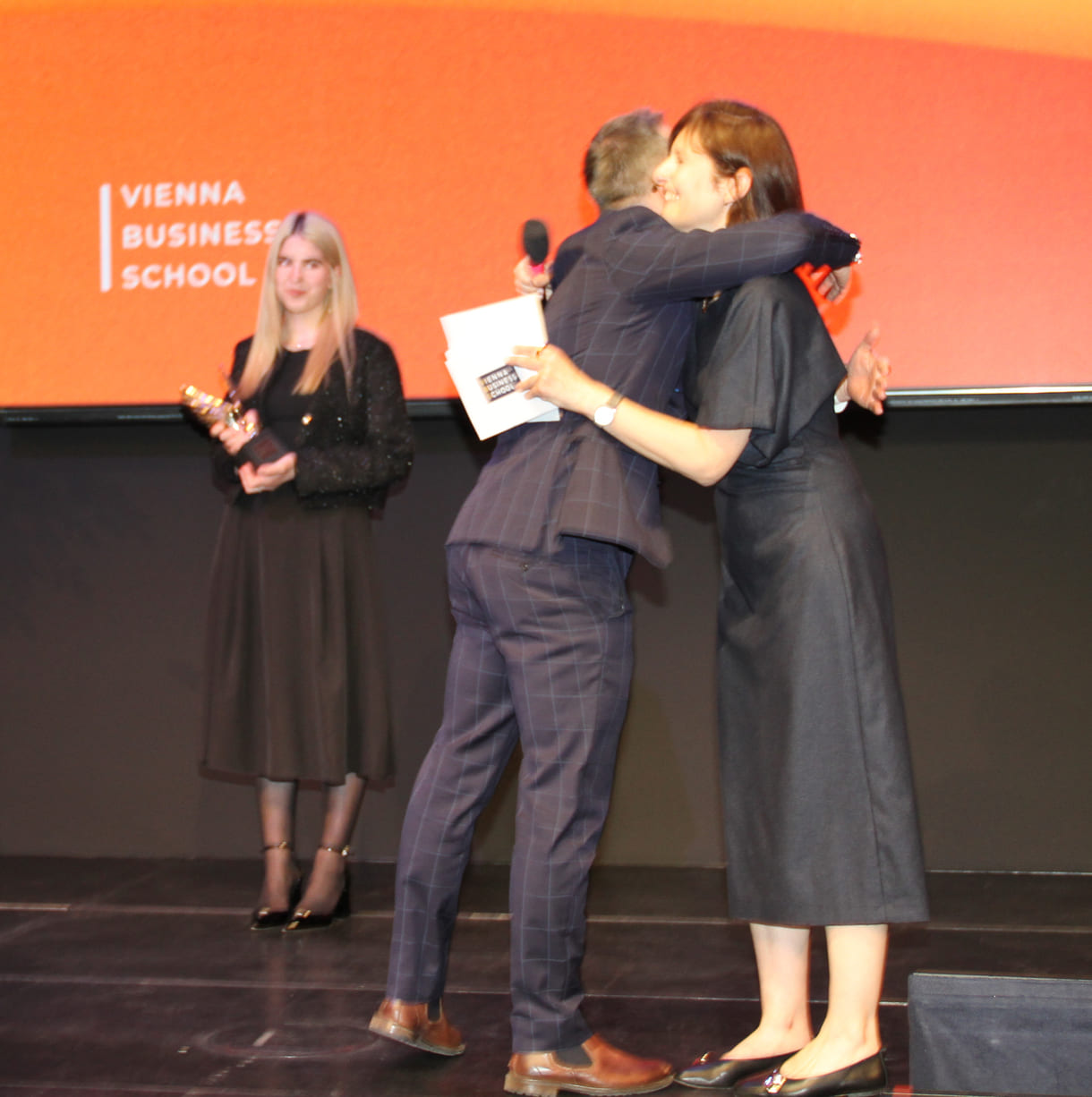 Laudator Eppinger und Moderatorin Daniela Zeller
