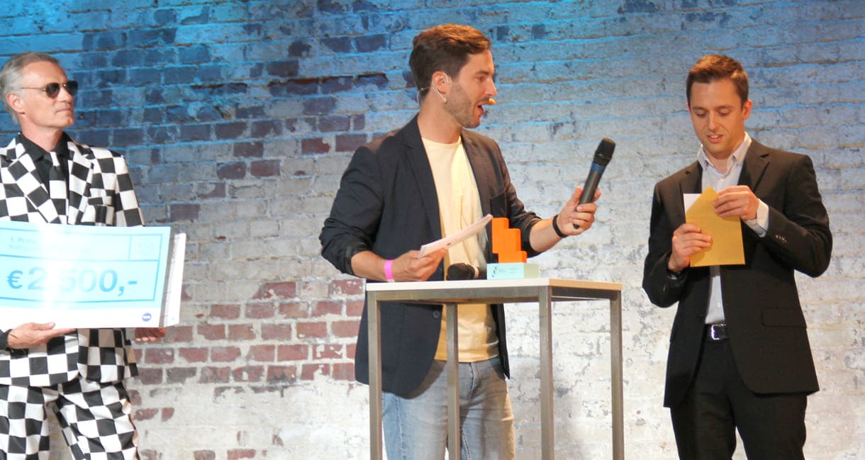 Platz 1 plus zwei Reisen - zu internationalem Bewerb und internationaler Messe für die Erfinderin des Tremo-Cups, eines Zitter-Messgerätes