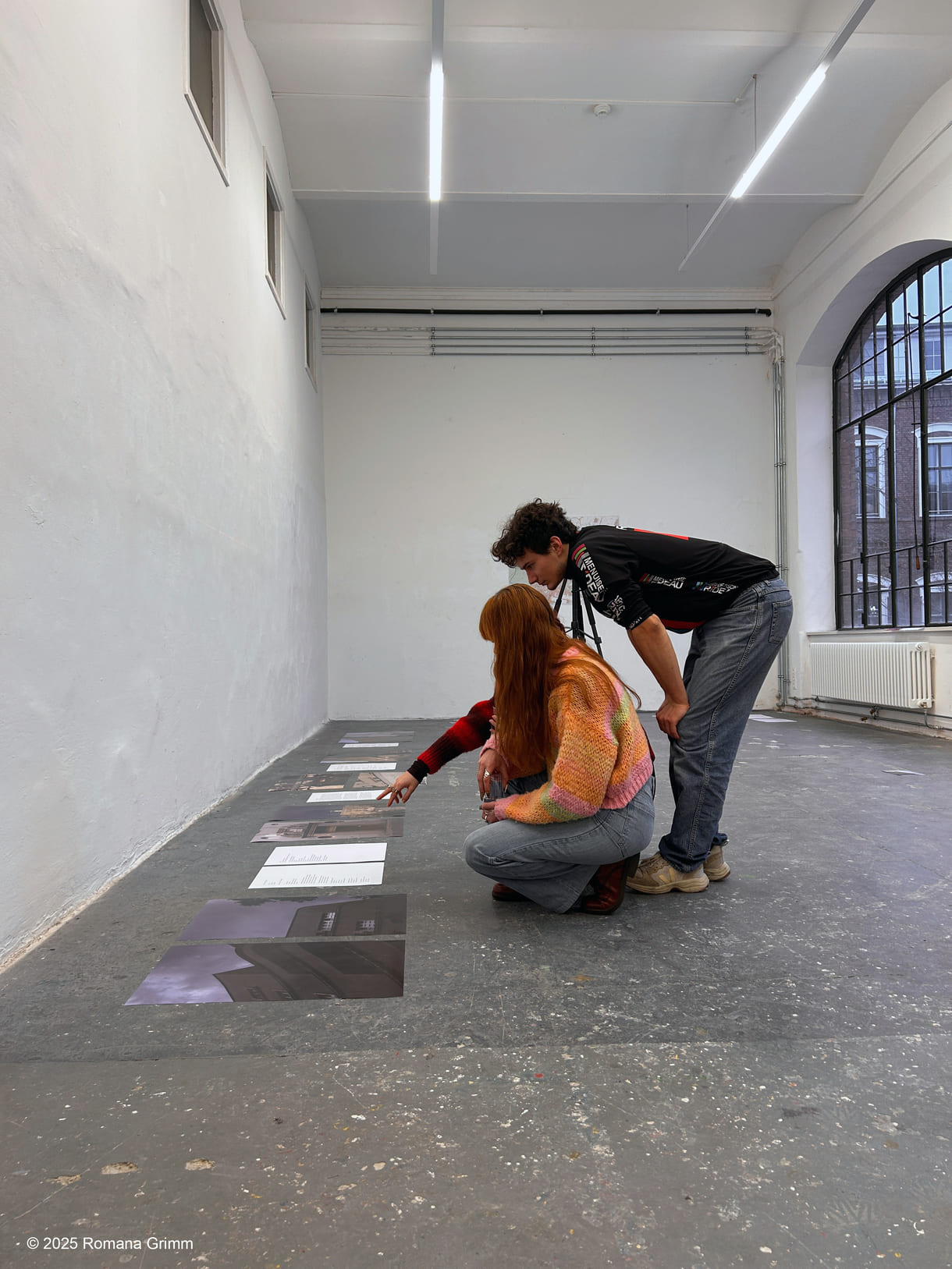 Beim Gestalten der Ausstellung