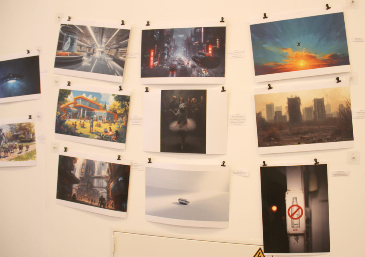 Fotos, die Jugendliche des medien-Labors mit KI gestaltet haben