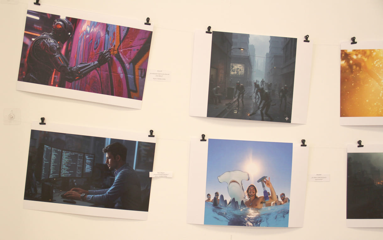 Fotos, die Jugendliche des medien-Labors mit KI gestaltet haben