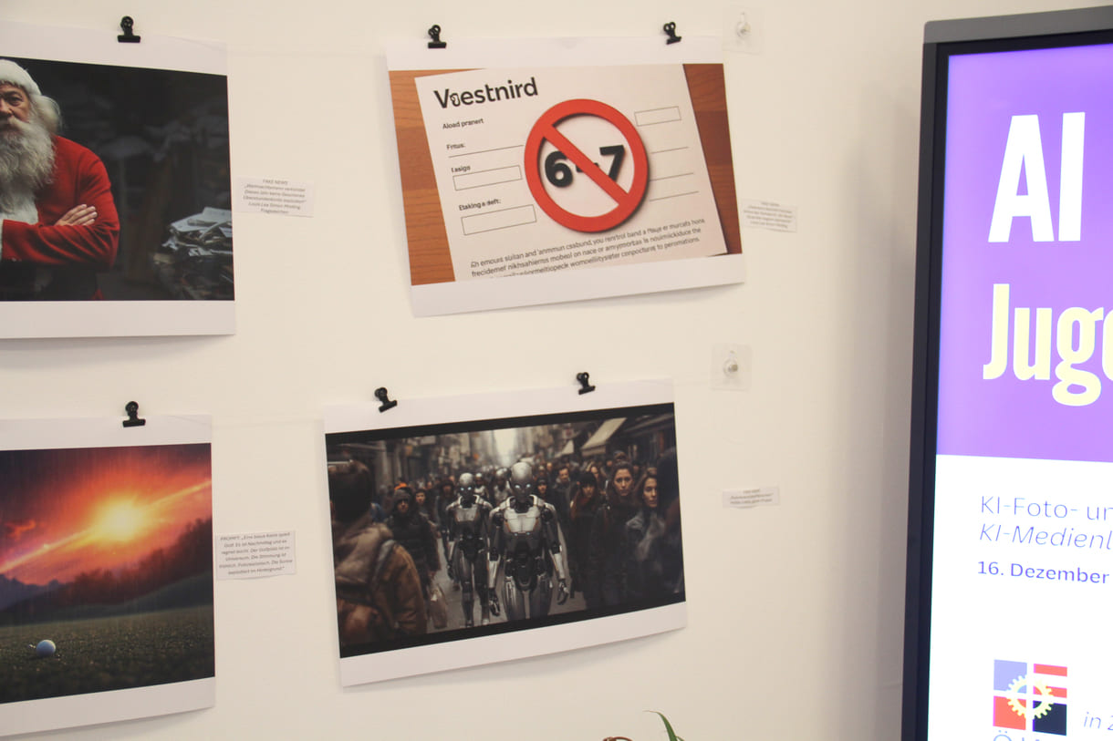 Fotos, die Jugendliche des medien-Labors mit KI gestaltet haben