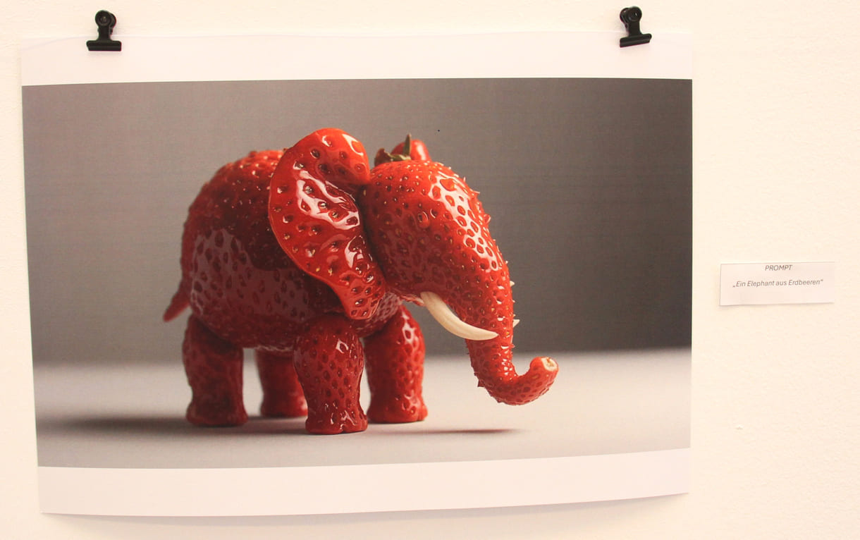 Fotos, die Jugendliche des medien-Labors mit KI gestaltet haben