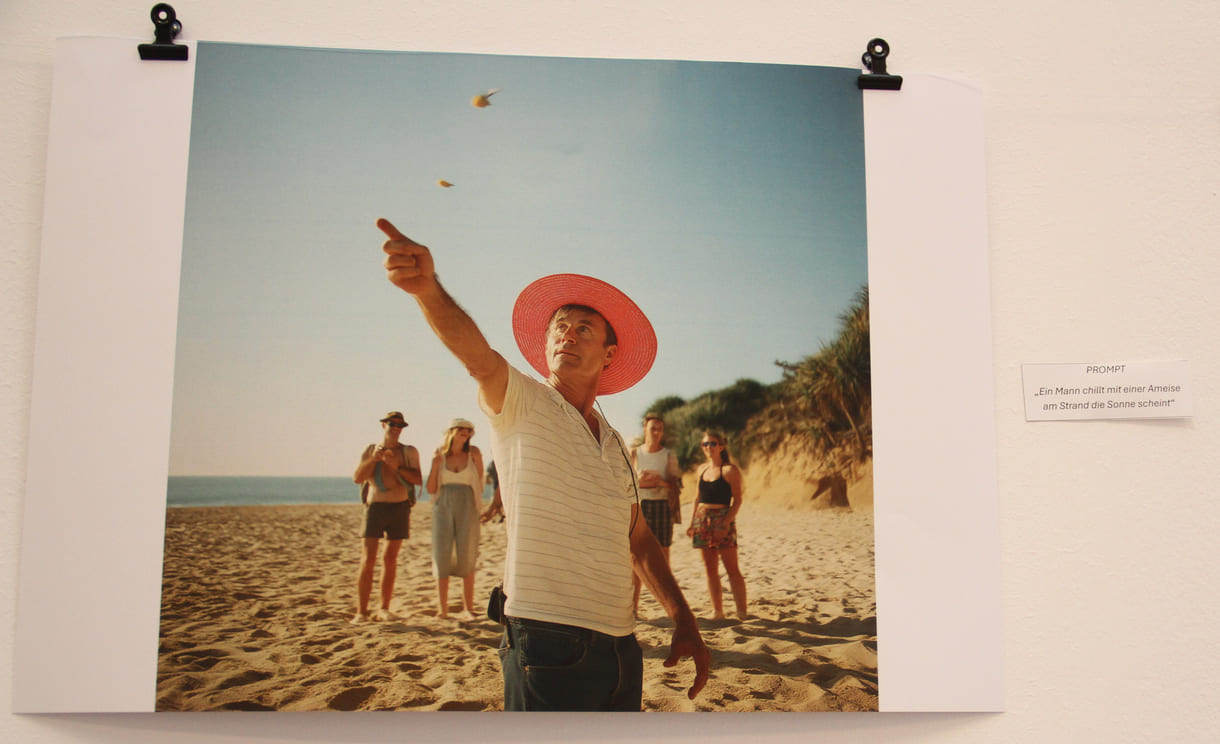 Fotos, die Jugendliche des medien-Labors mit KI gestaltet haben