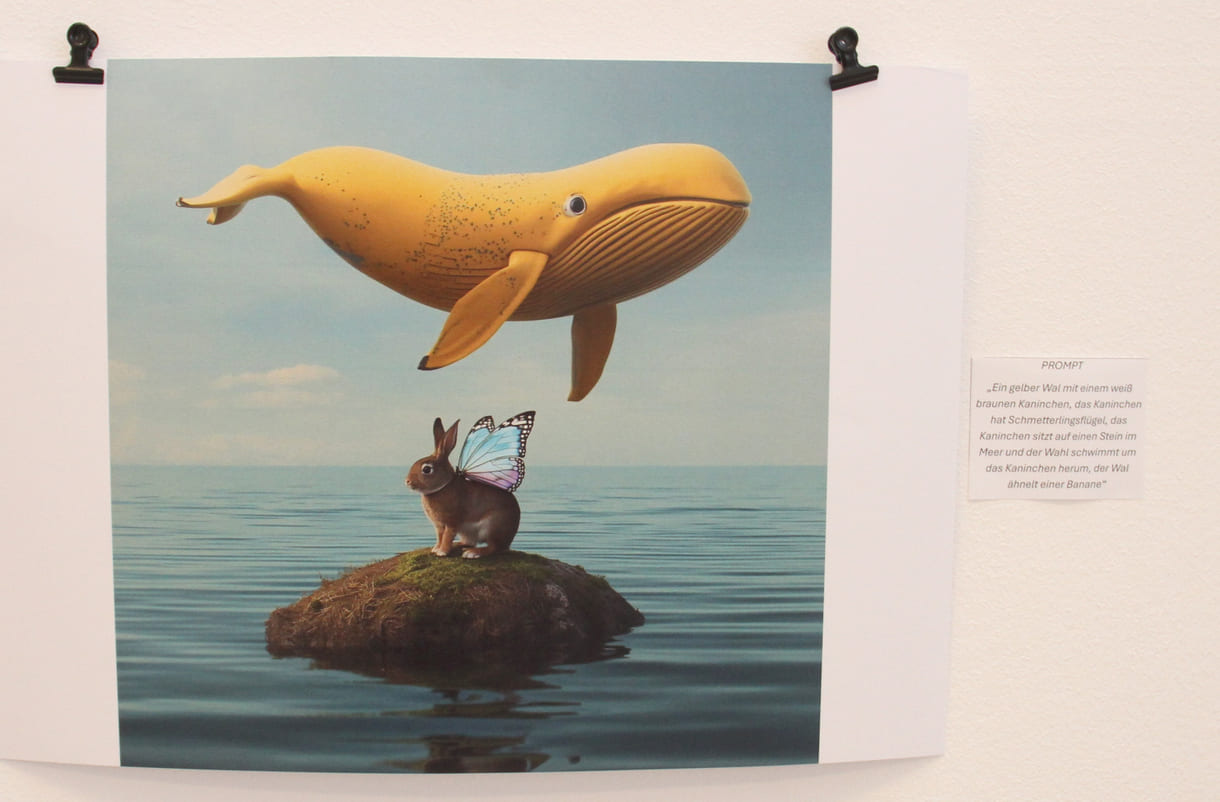 Fotos, die Jugendliche des medien-Labors mit KI gestaltet haben