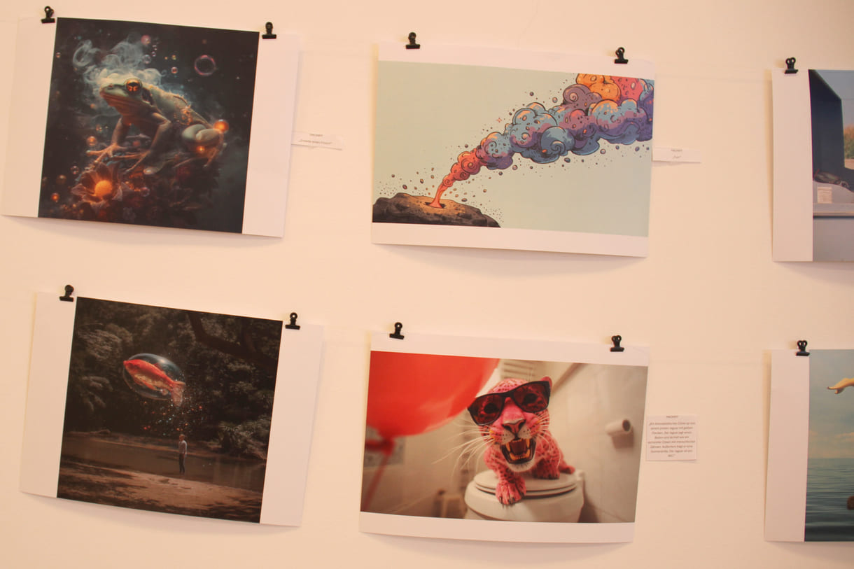 Fotos, die Jugendliche des medien-Labors mit KI gestaltet haben