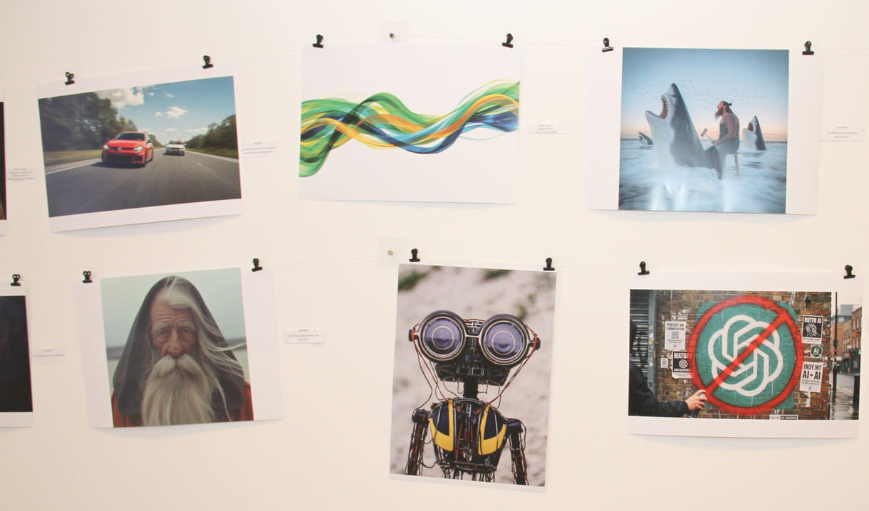 Fotos, die Jugendliche des medien-Labors mit KI gestaltet haben