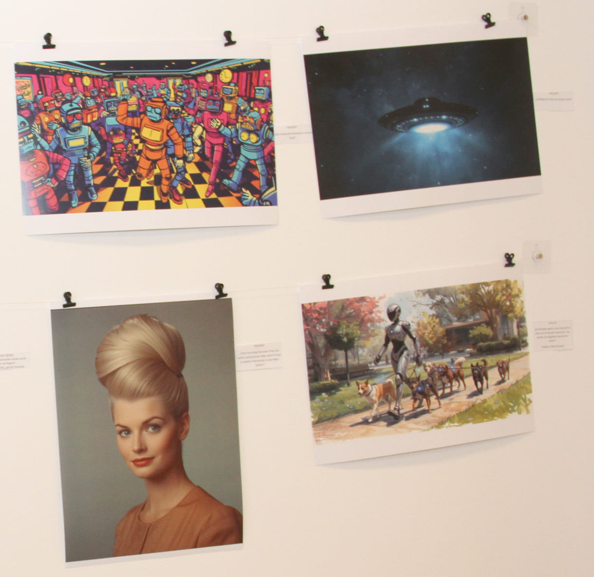 Fotos, die Jugendliche des medien-Labors mit KI gestaltet haben