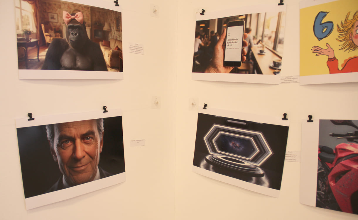 Fotos, die Jugendliche des medien-Labors mit KI gestaltet haben