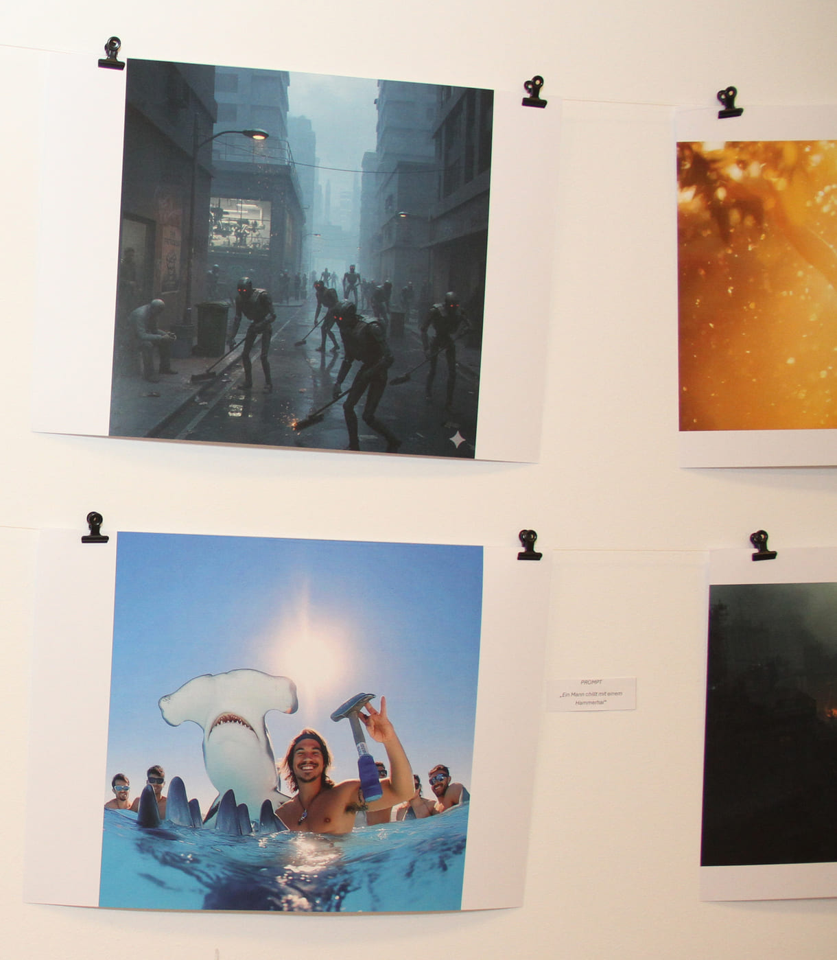 Fotos, die Jugendliche des medien-Labors mit KI gestaltet haben