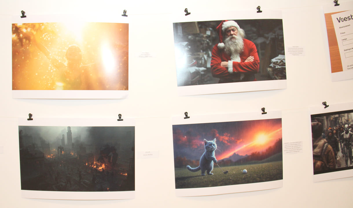 Fotos, die Jugendliche des medien-Labors mit KI gestaltet haben