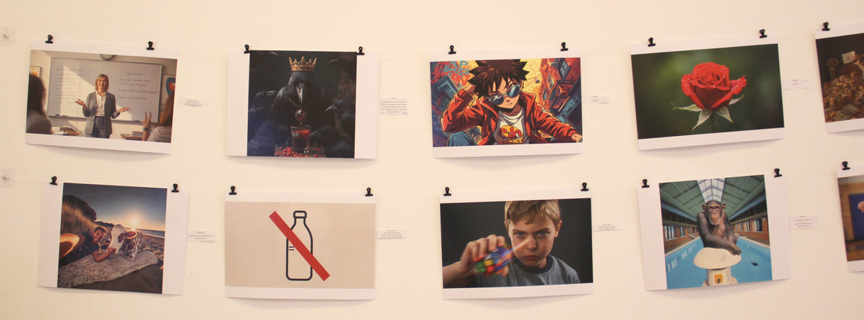 Fotos, die Jugendliche des medien-Labors mit KI gestaltet haben