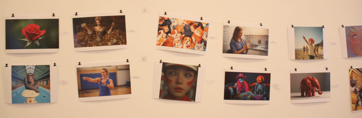 Fotos, die Jugendliche des medien-Labors mit KI gestaltet haben