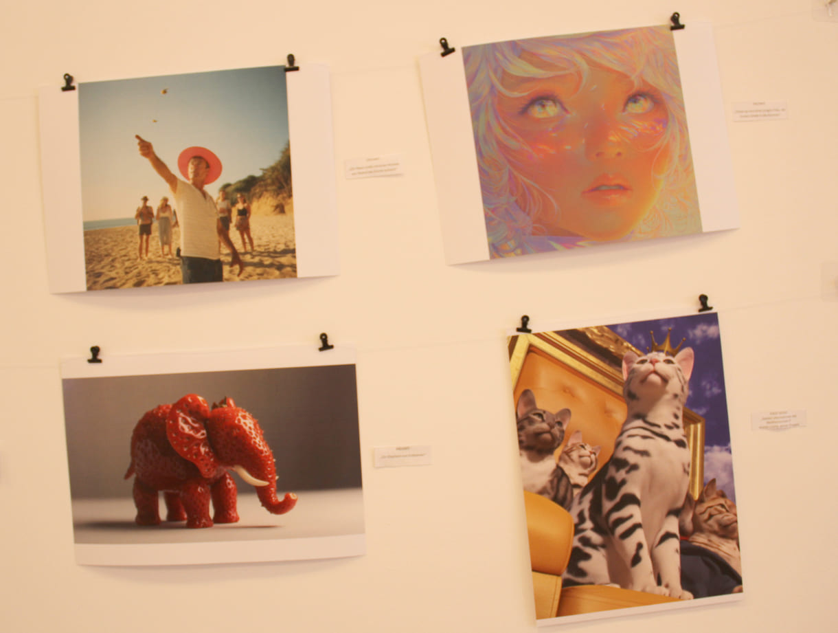 Fotos, die Jugendliche des medien-Labors mit KI gestaltet haben