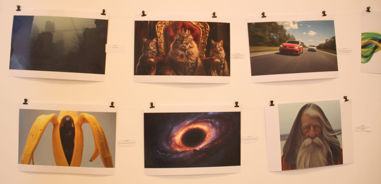 Fotos, die Jugendliche des medien-Labors mit KI gestaltet haben