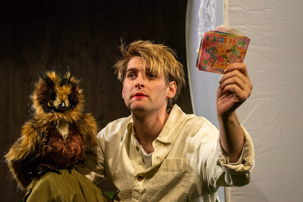 Szenenfoto aus „Kohle, Knete & Moneten“ im Linzer „Zirkus des Wissens“