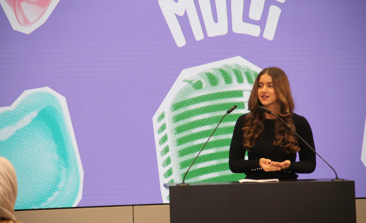 Liran Shabtai (Vienna European School) sprach Hebräisch und Deutsch, das sowieso (Bewerbsregel)