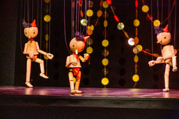 Szenenfoto aus "Pinocchio" im und vom Marionetten Theater Schwandorf (Deutschland)