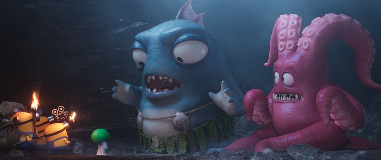 Standbild aus dem Animationsfilm "Minions % Monster"