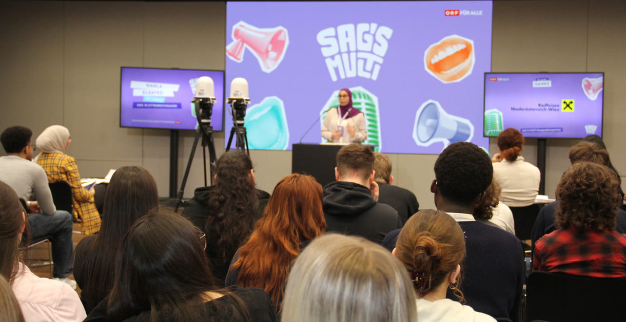 Nahla ElSayed (GRG 10, Ettenreichgasse) ließ gleichermaßen Arabisch und Deutsch erklingen