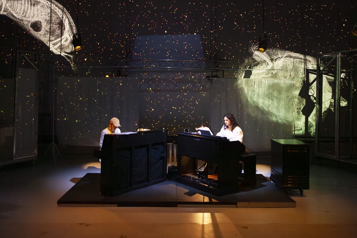Szenenfoto aus "Maria und die Fledermaus" im Theater am Werk, Meidling