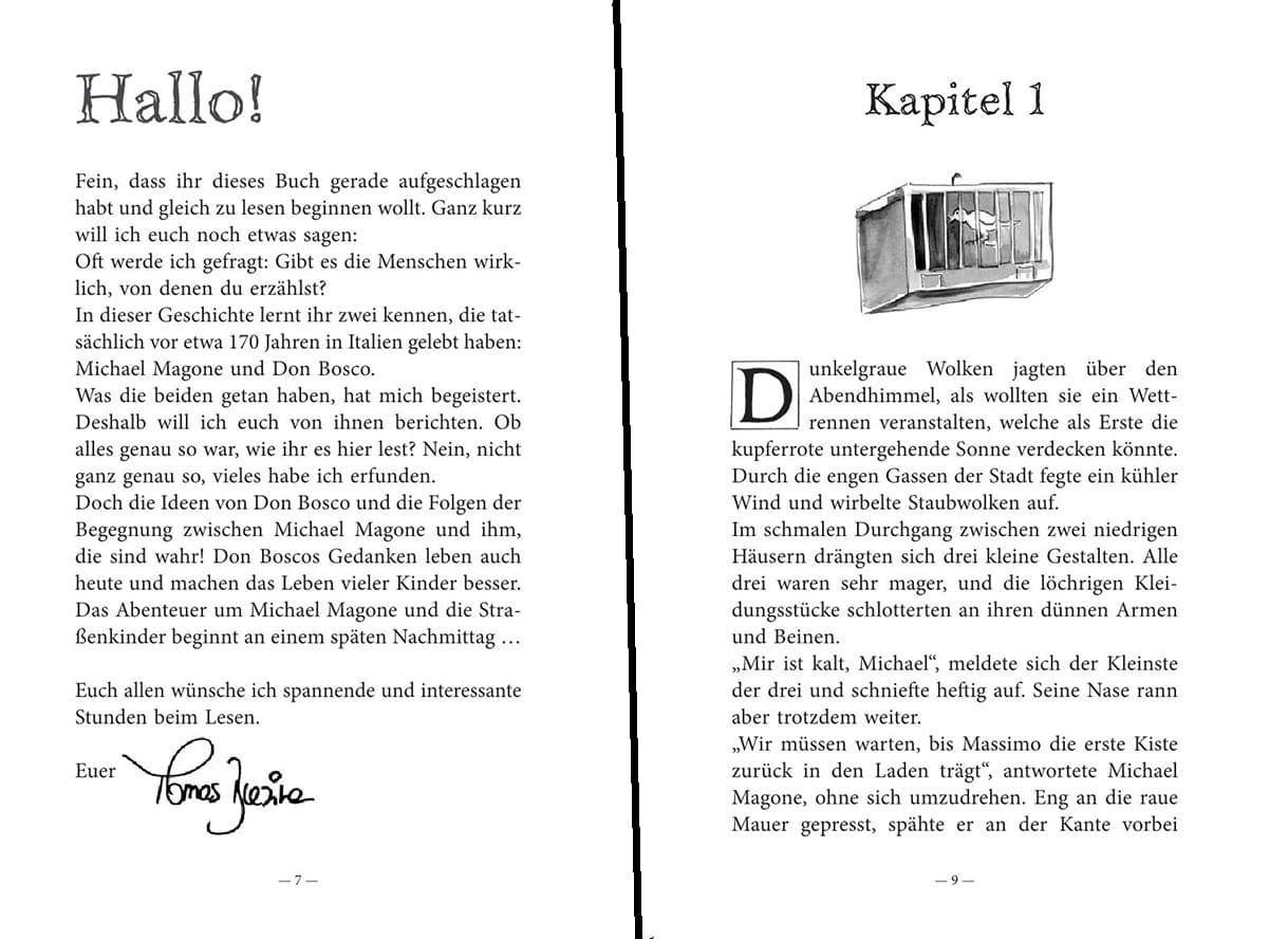 Vorwort und erste Seite aus dem Buch 