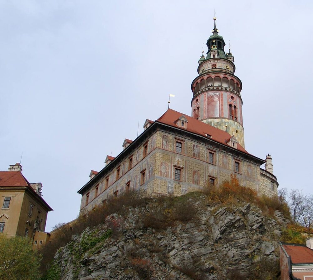Das berühmte Schloss Český Krumlov (Krumau)