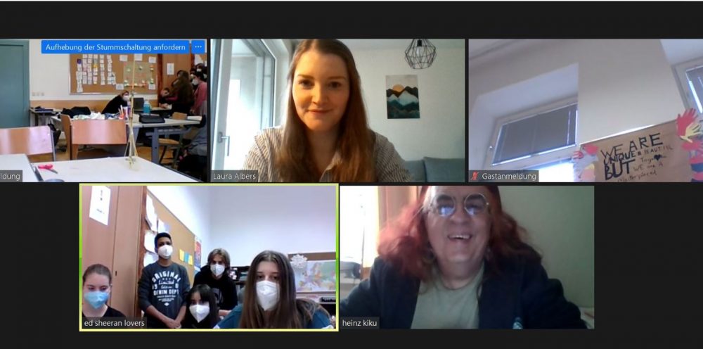 Screenshots vom Online-Video-Treffen