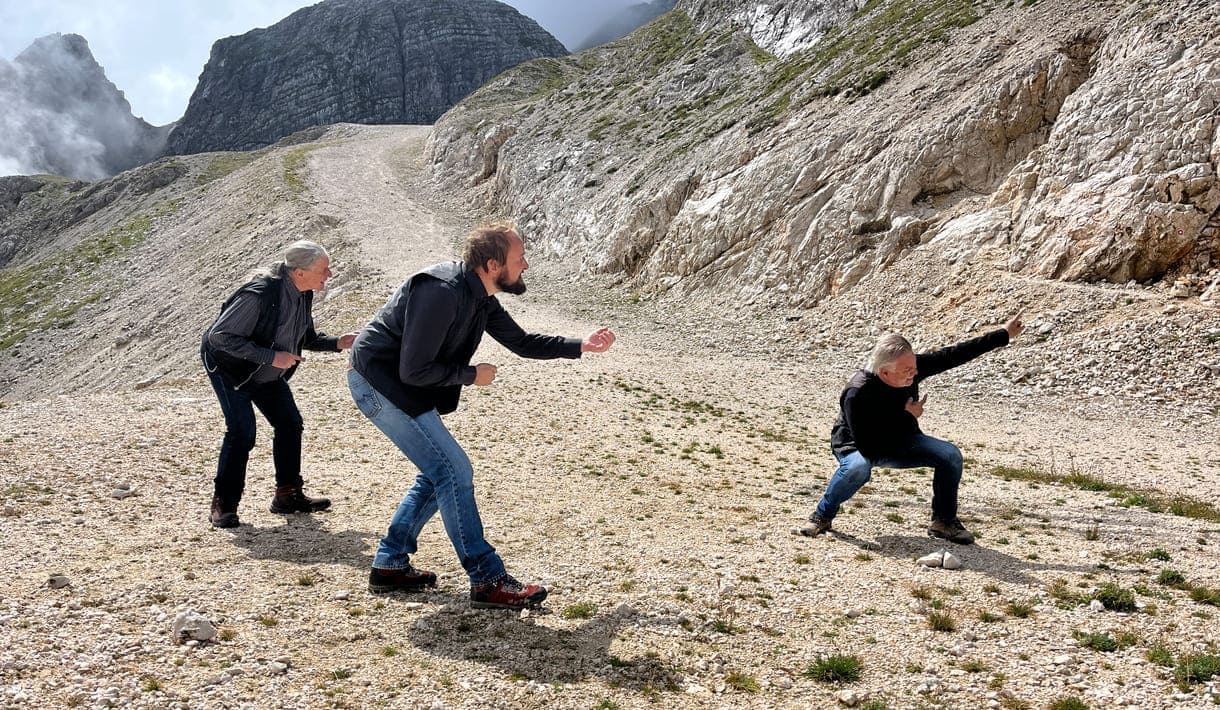 Szenenfoto aus "Kriegsschweine" auf der Sella Prevala