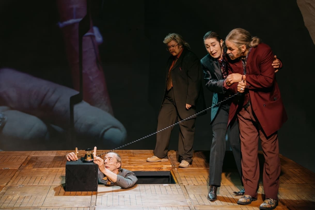 Szenenfoto aus "Das Volksfest" beim Wortwiege-Festival in Wr. Neustadt