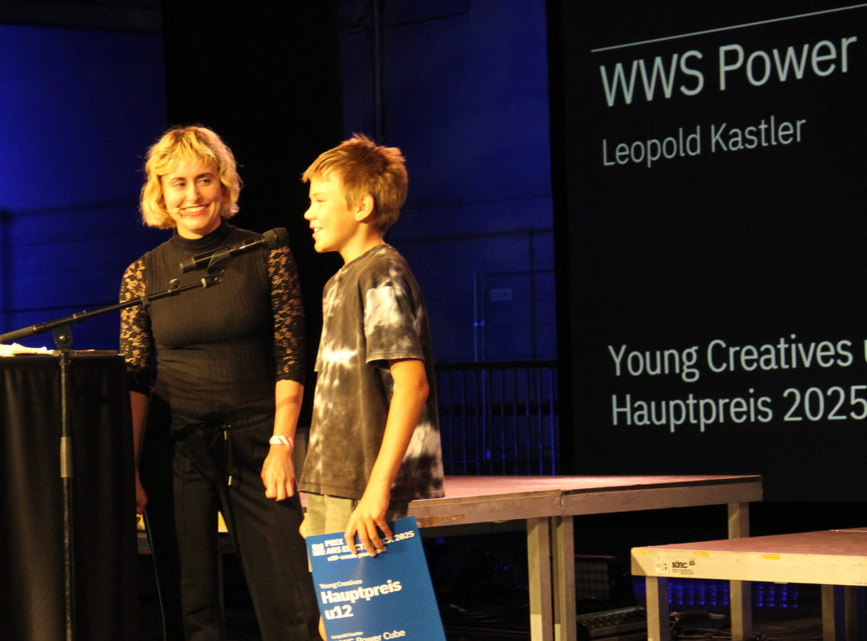 Leopold Kastler bei der Preisverleihung