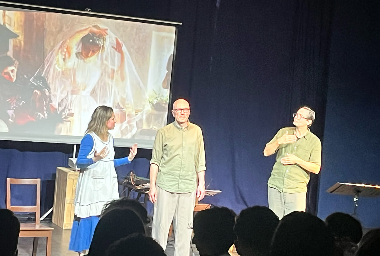 Rita Luksch, Georg O. Luksch und Markus Pol am Ende von 
