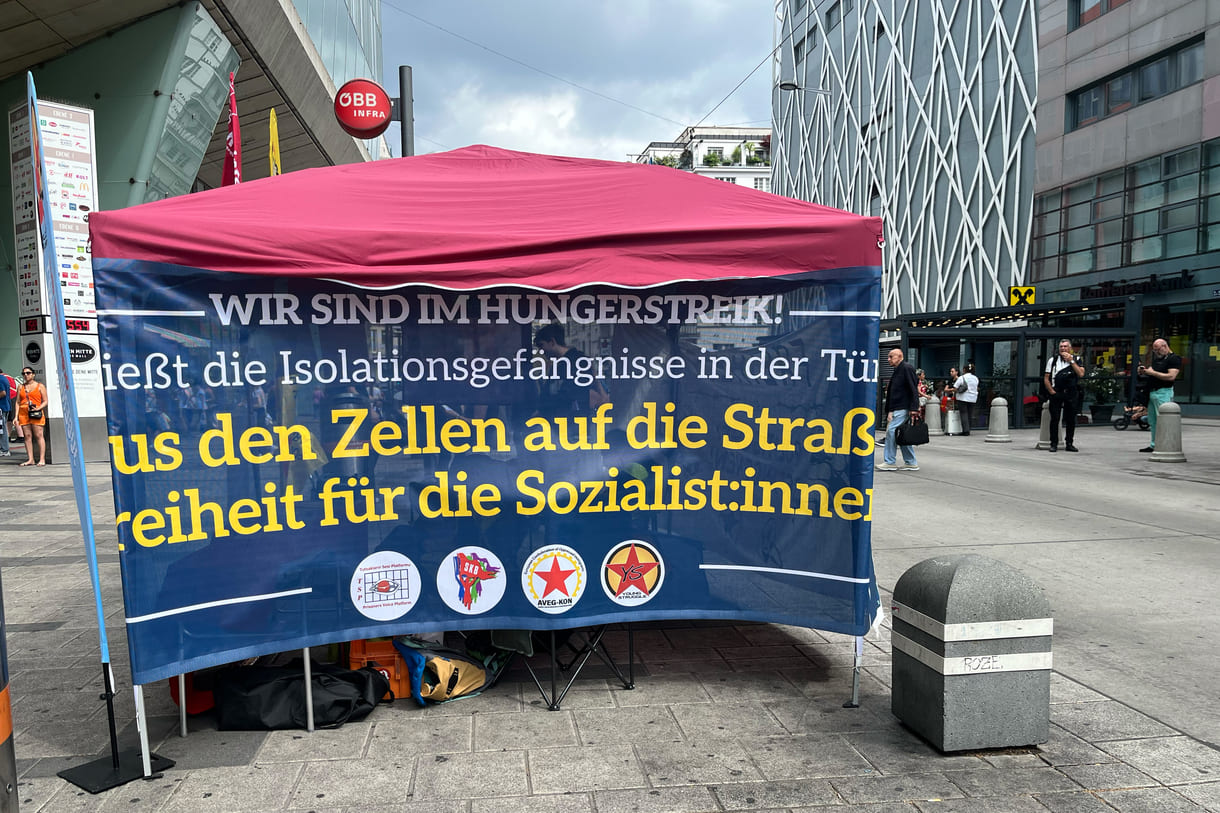 Aktion gegen politische Gefangenschaft in der Türkei