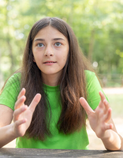 Alya Beray Mumçuoğlu während des Interviews mit Kinder I Jugend I Kultur I Und mehr...