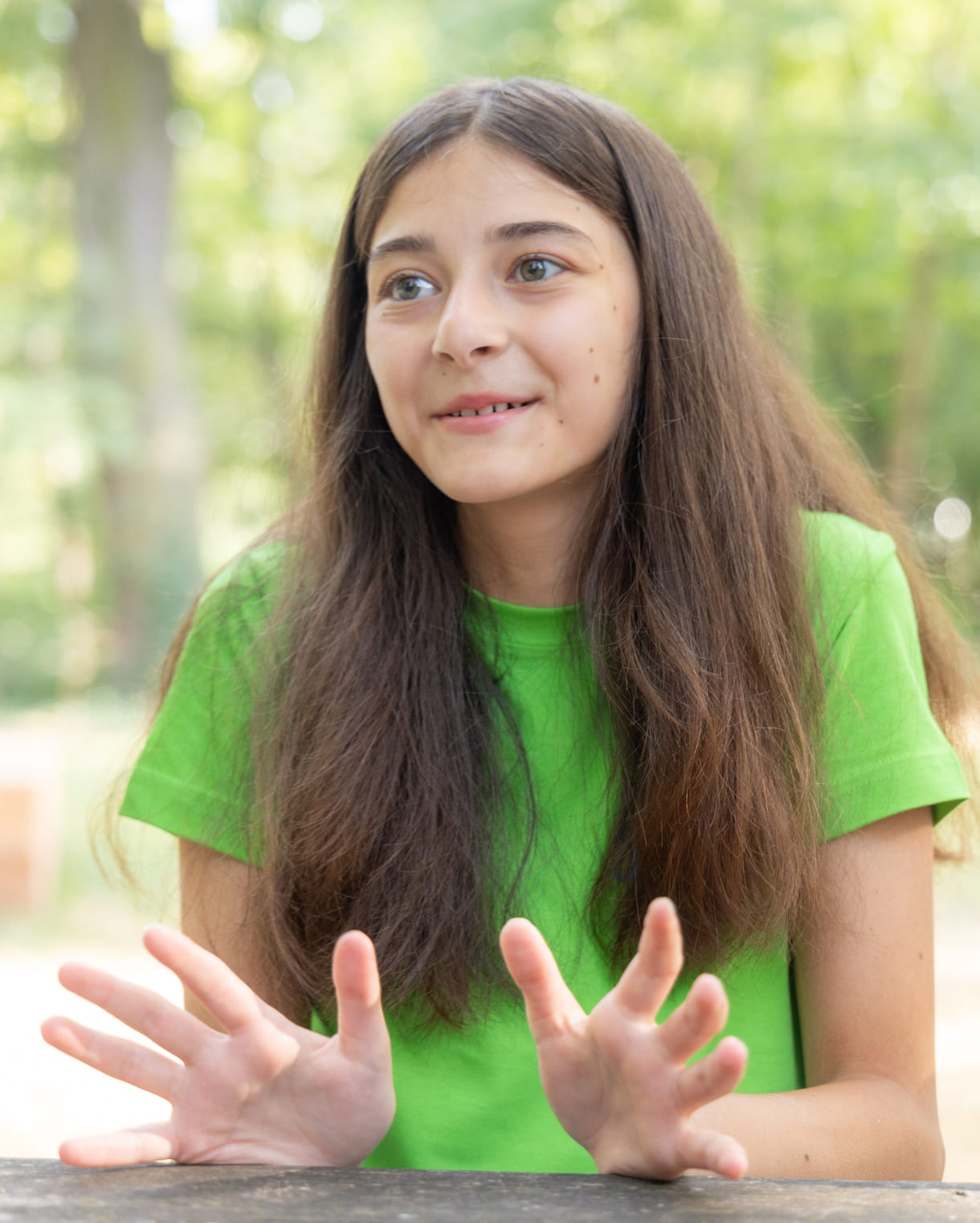 Alya Beray Mumçuoğlu während des Interviews mit Kinder I Jugend I Kultur I Und mehr...