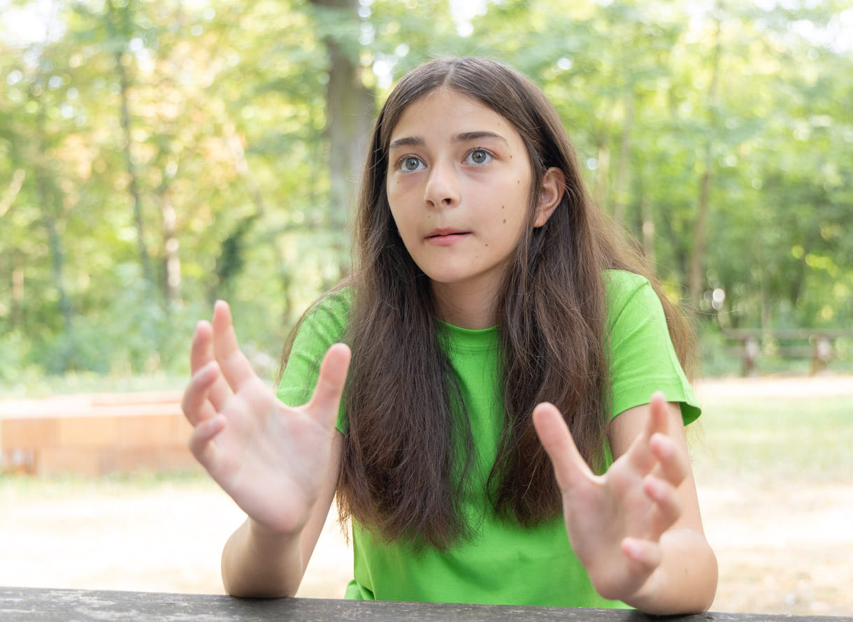 Alya Beray Mumçuoğlu während des Interviews mit Kinder I Jugend I Kultur I Und mehr...