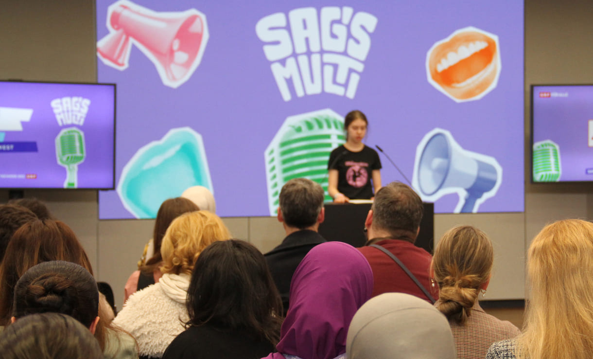 Amelie Kröpfl (AHS Wien West) sprach Englisch und Deutsch