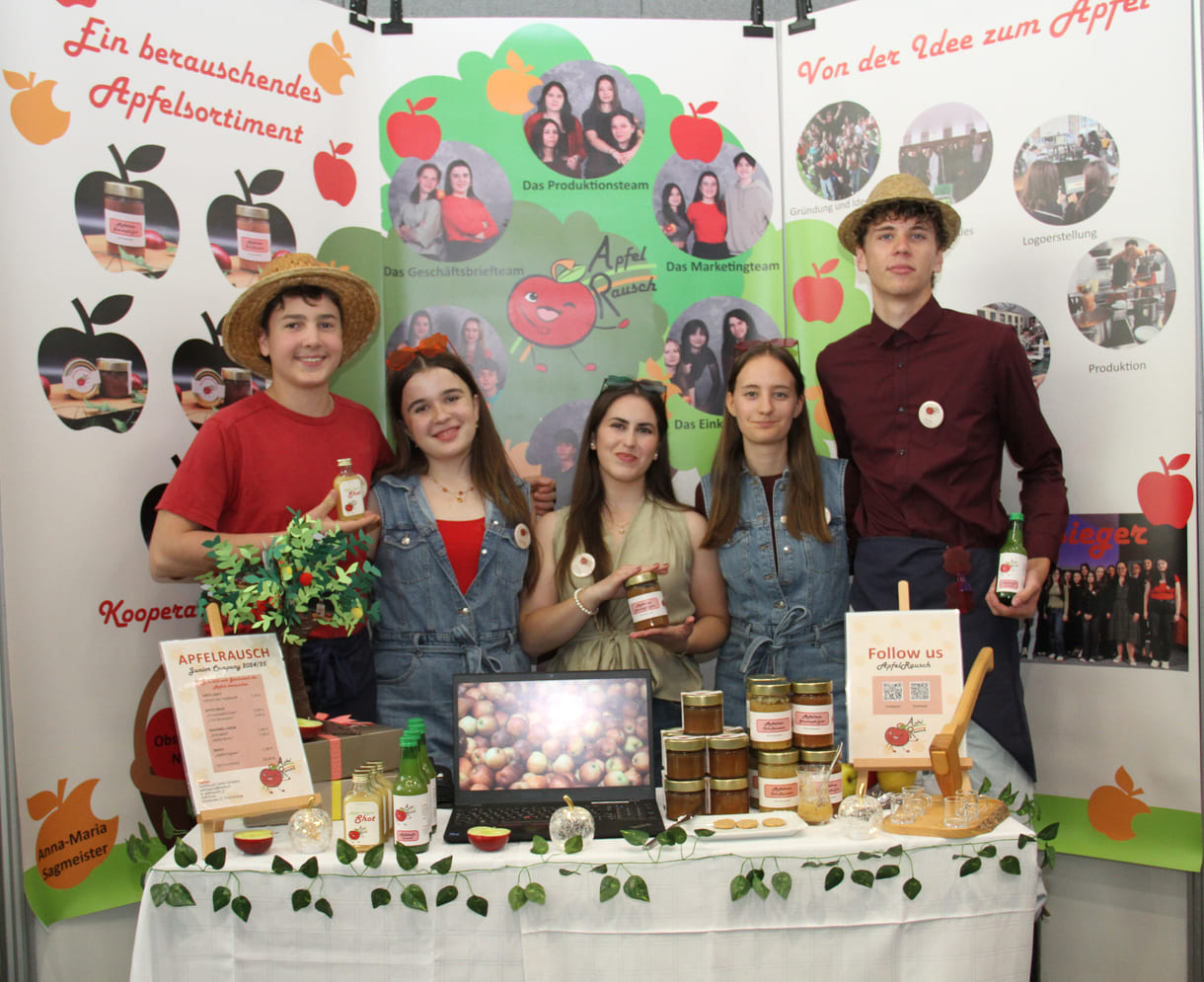 Laurin Breuer, Emma Pober, Lorena Balaj, Valerie Pfister und Finn Poller vom burgenländischen 