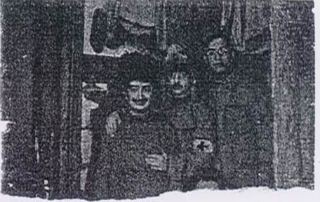 Historisches Foto, drei Männer, Viktor Ullmann ganz rechts